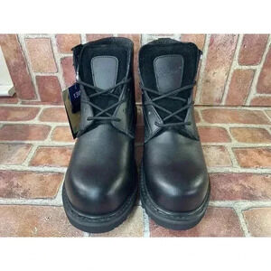 Ad-Tec Black Leather Work Boot 1587L Mens 13W Non Metallic Safety Toe EH Rated